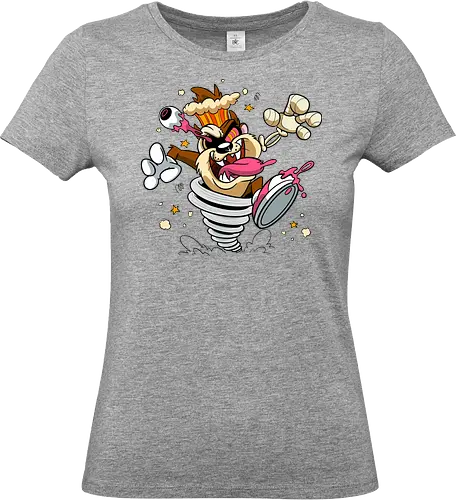 Freaky Wirbelwind Teufel - freaky Wirbelwind Teufel Art, Cartoon Horror Underground, wilder brauner Teufel dunkles Shirt, Horror Cartoon Wirbelwind, Taz, Taz freaky, cartoon horror, Teufel Auge hervorquellend Art, dunkles wildes Pop Art, alternativer freaky Teufel, verrückte Cartoon Mode, chaotischer Teufel Explosion Art, Underground dunkles Geek, Horror Nostalgie 90er Cartoon, Punk Teufel Cartoon, alternative Cartoon Shirt, dunkle Retro Teufel Art, chaotischer Cartoon Wirbelwind - Standard T-Shirt (Frauen)