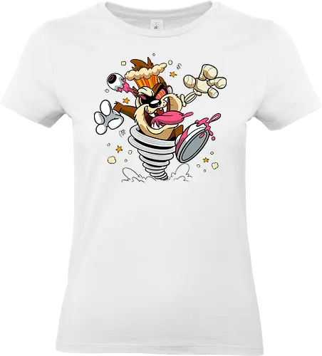 Freaky Wirbelwind Teufel - freaky Wirbelwind Teufel Art, Cartoon Horror Underground, wilder brauner Teufel dunkles Shirt, Horror Cartoon Wirbelwind, Taz, Taz freaky, cartoon horror, Teufel Auge hervorquellend Art, dunkles wildes Pop Art, alternativer freaky Teufel, verrückte Cartoon Mode, chaotischer Teufel Explosion Art, Underground dunkles Geek, Horror Nostalgie 90er Cartoon, Punk Teufel Cartoon, alternative Cartoon Shirt, dunkle Retro Teufel Art, chaotischer Cartoon Wirbelwind - Standard T-Shirt (Frauen)
