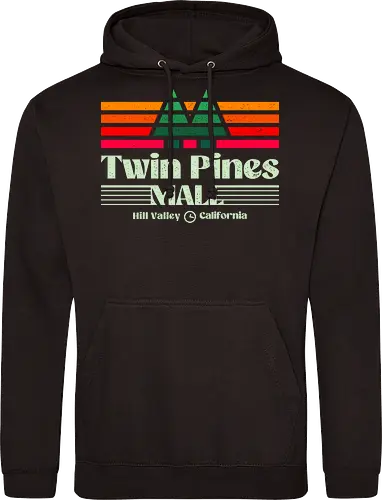 Twin Pines Shopping Mall  - 80s, 1980s, 80s movies, 90s, california, geek, hill valley, movies, nerd, nostalgia, retro, sci fi, time travel, twin pines mall, vintage - Standard Hoodie