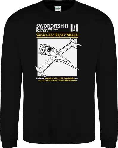 Modifizierter MONO Racer Weltraumjäger Technisches Servicehandbuch - Weltraumjäger technisches Handbuch, modifizierter MONO Racer, Haynes Parodie Anime Kunst, Vintage Raumschiff Design, Geek Weltraumjäger Druck, Anime technisches Handbuch Kunst, Weltraumjäger Shirt, axiale Fusionsturbine Design, Anime technisches Schiff Druck, Haynes Parodie Kunst, Anime Nerd Shirt, exklusives Weltraumjäger Design, Sci-Fi Schiff Druck, Premium Anime technische Kunst, Space Western Shirt - Sweatshirt