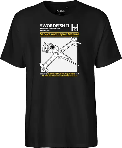 Modifizierter MONO Racer Weltraumjäger Technisches Servicehandbuch - Weltraumjäger technisches Handbuch, modifizierter MONO Racer, Haynes Parodie Anime Kunst, Vintage Raumschiff Design, Geek Weltraumjäger Druck, Anime technisches Handbuch Kunst, Weltraumjäger Shirt, axiale Fusionsturbine Design, Anime technisches Schiff Druck, Haynes Parodie Kunst, Anime Nerd Shirt, exklusives Weltraumjäger Design, Sci-Fi Schiff Druck, Premium Anime technische Kunst, Space Western Shirt - Fairtrade T-Shirt