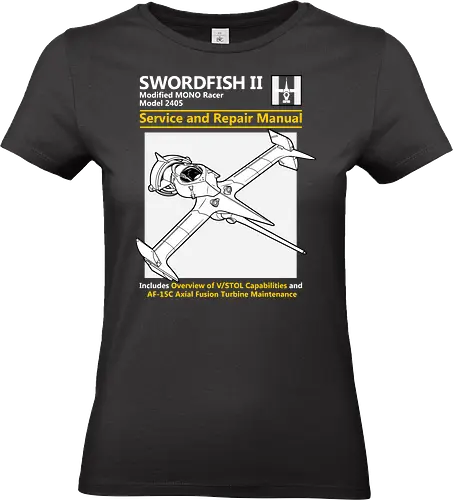 Modifizierter MONO Racer Weltraumjäger Technisches Servicehandbuch - Weltraumjäger technisches Handbuch, modifizierter MONO Racer, Haynes Parodie Anime Kunst, Vintage Raumschiff Design, Geek Weltraumjäger Druck, Anime technisches Handbuch Kunst, Weltraumjäger Shirt, axiale Fusionsturbine Design, Anime technisches Schiff Druck, Haynes Parodie Kunst, Anime Nerd Shirt, exklusives Weltraumjäger Design, Sci-Fi Schiff Druck, Premium Anime technische Kunst, Space Western Shirt - Standard T-Shirt (Frauen)