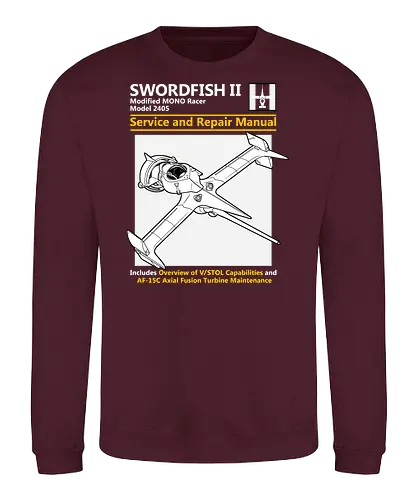 Modifizierter MONO Racer Weltraumjäger Technisches Servicehandbuch - Weltraumjäger technisches Handbuch, modifizierter MONO Racer, Haynes Parodie Anime Kunst, Vintage Raumschiff Design, Geek Weltraumjäger Druck, Anime technisches Handbuch Kunst, Weltraumjäger Shirt, axiale Fusionsturbine Design, Anime technisches Schiff Druck, Haynes Parodie Kunst, Anime Nerd Shirt, exklusives Weltraumjäger Design, Sci-Fi Schiff Druck, Premium Anime technische Kunst, Space Western Shirt - Sweatshirt