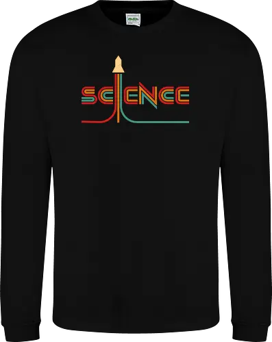 Simply Science - science, curiosity, engineer, geek, minimalist, nerd, physics, retro, rocket, science lover, science student, space, stem, vintage, exploration - Sweatshirt