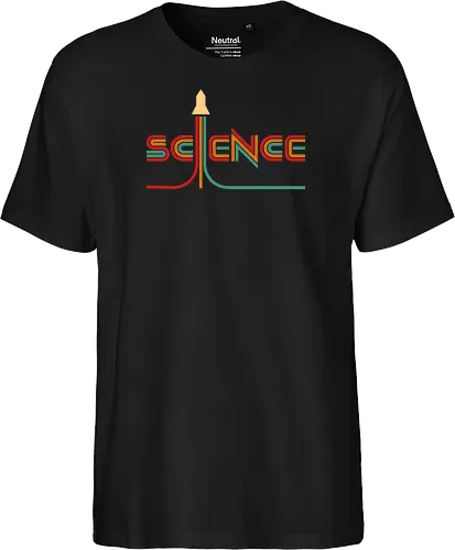 Simply Science - science, curiosity, engineer, geek, minimalist, nerd, physics, retro, rocket, science lover, science student, space, stem, vintage, exploration - Fairtrade T-Shirt