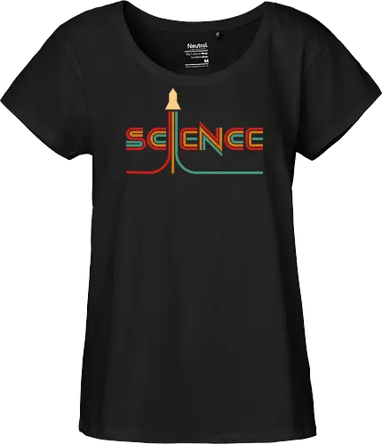 Simply Science - science, curiosity, engineer, geek, minimalist, nerd, physics, retro, rocket, science lover, science student, space, stem, vintage, exploration - Fairtrade Girl Shirt