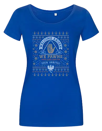 Welcome Arisen Ugly Sweater - dark arisen, dragon, dogma, dragons dogma 2, dragons dogma ii, gransys, rpg, jrpg, fantasy, bitterblack isle, gran soren, riftstone, pawns, video games, gaming, gamer, ugly christmas sweater, ugly sweater, xmas, christmas - Damen T-Shirt