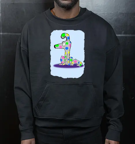 Bunter Hund - einfachso - Cropped Sweatshirt