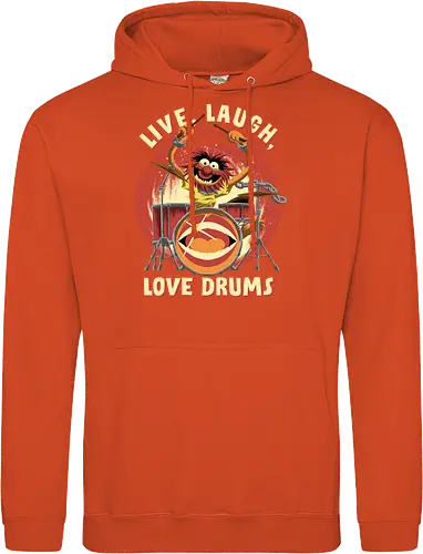 Love Drums - puppet, Animal, Mayhem, Drums - Standard Hoodie