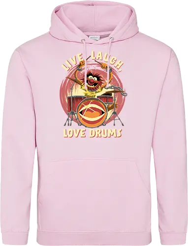 Love Drums - puppet, Animal, Mayhem, Drums - Standard Hoodie