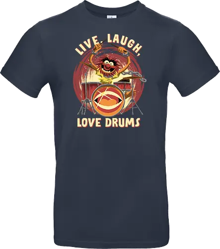 Love Drums - puppet, Animal, Mayhem, Drums - Standard T-Shirt