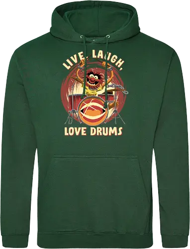 Love Drums - puppet, Animal, Mayhem, Drums - Standard Hoodie