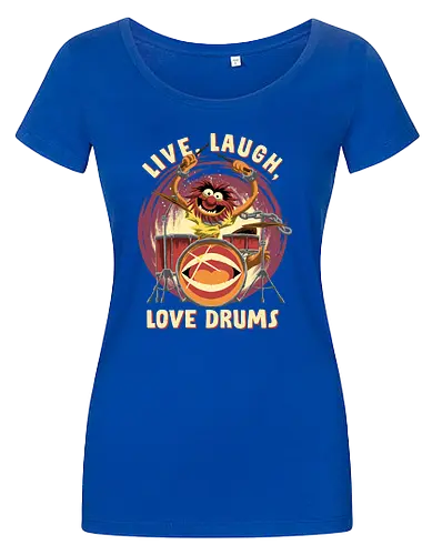 Love Drums - puppet, Animal, Mayhem, Drums - Damen T-Shirt