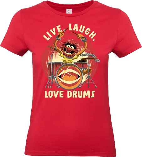Love Drums - puppet, Animal, Mayhem, Drums - Standard T-Shirt (Frauen)