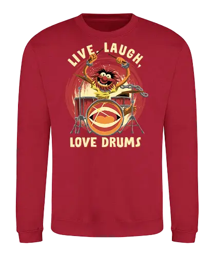 Love Drums - puppet, Animal, Mayhem, Drums - Sweatshirt