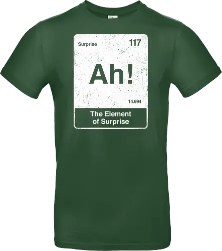 Ah The element of surprise - Ah surprise, the element, elements, science, scientist, Ryan gosling, project Hail Mary, space, comedy, science fiction, Periodic table, am I smart, the element of surprise, chemistry, physics - Standard T-Shirt