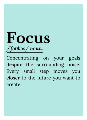 Fokus Definition Inspirierender Spruch Über Konzentration - Fokus Definition, Fokus Spruch, inspirierender Spruch, motivierender Spruch, Konzentration, Disziplin, Zielsetzung, persönliche Entwicklung, Selbstverbesserung, Produktivität Mindset, Erfolg Mindset, Entschlossenheit, Durchhaltevermögen, positive Einstellung, tägliche Motivation, Ehrgeiz, Achtsamkeit, Lebensmotivation, inspirierende Worte, Ziele erreichen, motivierende Typografie, minimalistisches Zitat, Growth Mindset, Selbstvertrauen Inspiration, ermutigende Botschaft - Kunstdruck