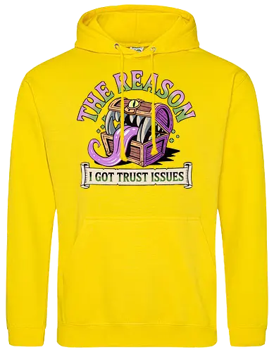 The reason I got trust issues - dnd mimic, trust issues, ttrpg gift, dungeon master, critical role, dnd monster, goblin dice, critical hit - Standard Hoodie