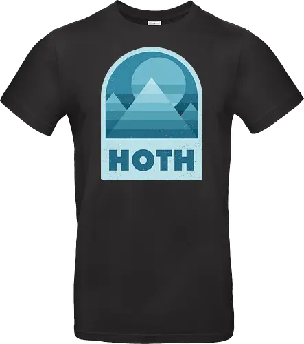 Hoth - Geometric and minimalist series - Space Opera, 80s, badge, film, galaxy, geometric, hoth, landscape, minimalist, outer space, retro, science fiction, space, movie, scifi - Standard T-Shirt