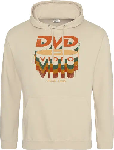 DVD Video 95 - Physical media, real media, dvd, cd, blu ray, digital code, real games, own game, own the game, 90s, 1995, gaming, gamergate - Standard Hoodie