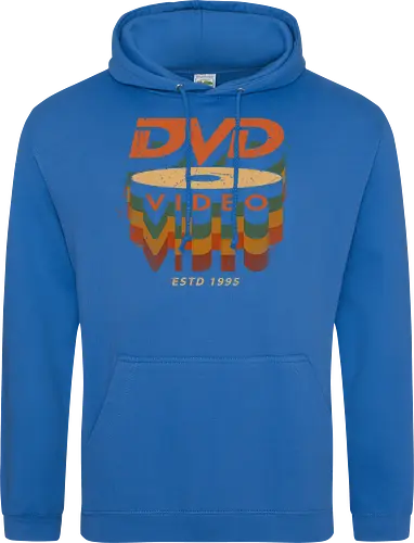 DVD Video 95 - Physical media, real media, dvd, cd, blu ray, digital code, real games, own game, own the game, 90s, 1995, gaming, gamergate - Standard Hoodie