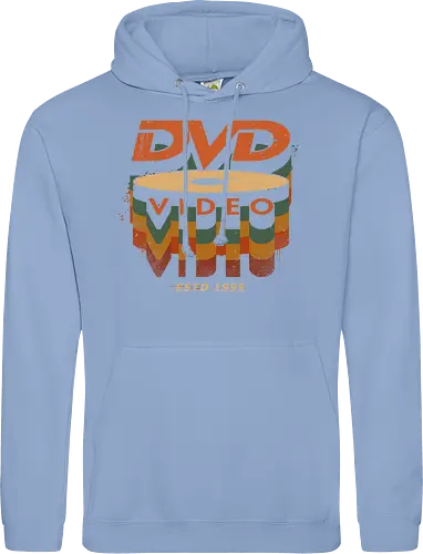 DVD Video 95 - Physical media, real media, dvd, cd, blu ray, digital code, real games, own game, own the game, 90s, 1995, gaming, gamergate - Standard Hoodie