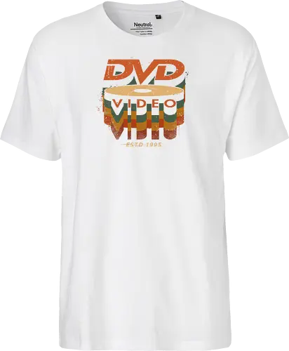 DVD Video 95 - Physical media, real media, dvd, cd, blu ray, digital code, real games, own game, own the game, 90s, 1995, gaming, gamergate - Fairtrade T-Shirt