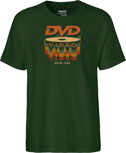 DVD Video 95 - Physical media, real media, dvd, cd, blu ray, digital code, real games, own game, own the game, 90s, 1995, gaming, gamergate - Fairtrade T-Shirt