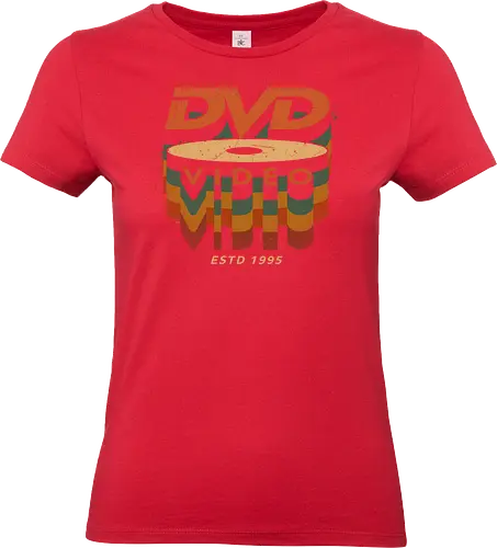 DVD Video 95 - Physical media, real media, dvd, cd, blu ray, digital code, real games, own game, own the game, 90s, 1995, gaming, gamergate - Standard T-Shirt (Frauen)