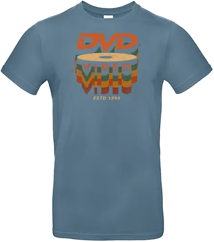 DVD Video 95 - Physical media, real media, dvd, cd, blu ray, digital code, real games, own game, own the game, 90s, 1995, gaming, gamergate - Standard T-Shirt