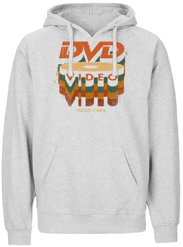 DVD Video 95 - Physical media, real media, dvd, cd, blu ray, digital code, real games, own game, own the game, 90s, 1995, gaming, gamergate - Fairtrade Hoodie
