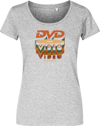 DVD Video 95 - Physical media, real media, dvd, cd, blu ray, digital code, real games, own game, own the game, 90s, 1995, gaming, gamergate - Damen T-Shirt