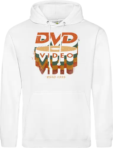 DVD Video 95 - Physical media, real media, dvd, cd, blu ray, digital code, real games, own game, own the game, 90s, 1995, gaming, gamergate - Standard Hoodie