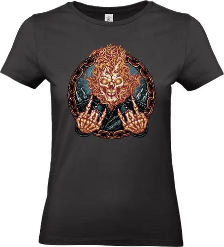 Rider from Hell - Comic, comics, comic book, antihero, movie, film, character, motorcyclist, Paranormal - Standard T-Shirt (Frauen)