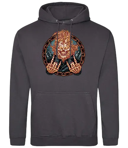 Rider from Hell - Comic, comics, comic book, antihero, movie, film, character, motorcyclist, Paranormal - Standard Hoodie