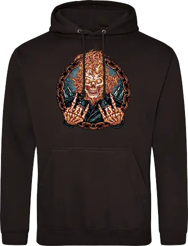 Rider from Hell - Comic, comics, comic book, antihero, movie, film, character, motorcyclist, Paranormal - Standard Hoodie