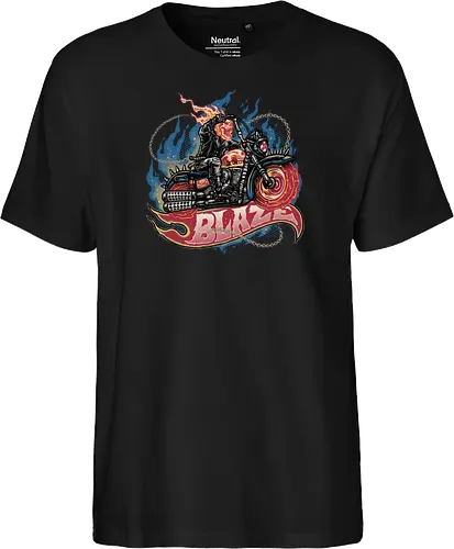 Blazing Skull - Comic, comics, comic book, antihero, movie, film, character, motorcyclist, Paranormal - Fairtrade T-Shirt