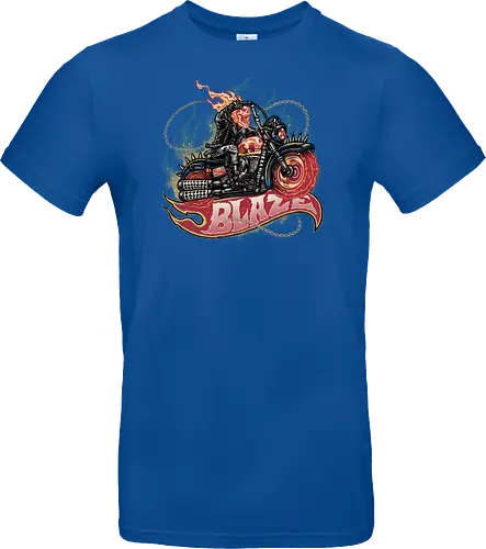 Blazing Skull - Comic, comics, comic book, antihero, movie, film, character, motorcyclist, Paranormal - Standard T-Shirt