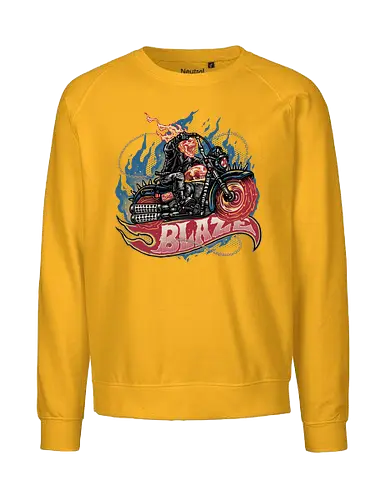 Blazing Skull - Comic, comics, comic book, antihero, movie, film, character, motorcyclist, Paranormal - Fairtrade Sweatshirt
