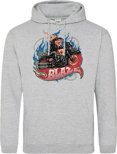 Blazing Skull - Comic, comics, comic book, antihero, movie, film, character, motorcyclist, Paranormal - Standard Hoodie
