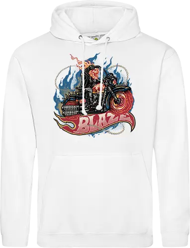 Blazing Skull - Comic, comics, comic book, antihero, movie, film, character, motorcyclist, Paranormal - Standard Hoodie