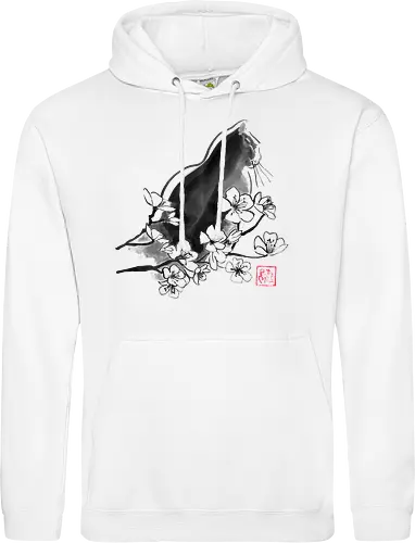 profil sakura cat - cat, sumie, japan - Standard Hoodie