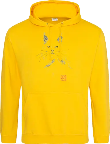 white main coon - cat, sumie, japan - Standard Hoodie