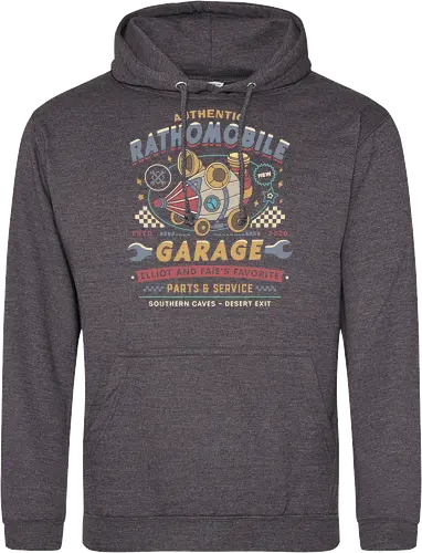 Rathomobile Garage Grunge - the adventures of elliot, rathomobile, elliot, faie, calotesia, video game, gaming, gamer, jrpg, fantasy, adventure, garage - Standard Hoodie
