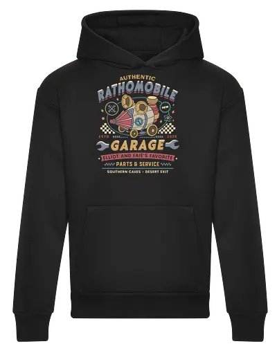 Rathomobile Garage Grunge - the adventures of elliot, rathomobile, elliot, faie, calotesia, video game, gaming, gamer, jrpg, fantasy, adventure, garage - Heavyweight Hoodie