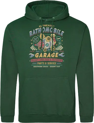 Rathomobile Garage Grunge - the adventures of elliot, rathomobile, elliot, faie, calotesia, video game, gaming, gamer, jrpg, fantasy, adventure, garage - Standard Hoodie