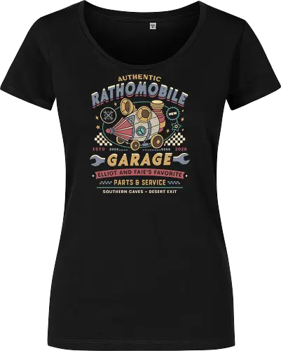 Rathomobile Garage Grunge - the adventures of elliot, rathomobile, elliot, faie, calotesia, video game, gaming, gamer, jrpg, fantasy, adventure, garage - Damen T-Shirt