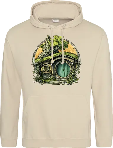 The Shire - lotr, hobbit, middle earth, bilbo, frodo baggins, Pen and Paper, green door, Wizard, fantasy novel, ttrpg gift, one ring, dark lord, sauron - Standard Hoodie