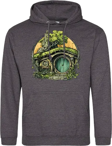 The Shire - lotr, hobbit, middle earth, bilbo, frodo baggins, Pen and Paper, green door, Wizard, fantasy novel, ttrpg gift, one ring, dark lord, sauron - Standard Hoodie