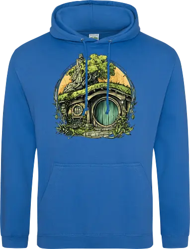The Shire - lotr, hobbit, middle earth, bilbo, frodo baggins, Pen and Paper, green door, Wizard, fantasy novel, ttrpg gift, one ring, dark lord, sauron - Standard Hoodie